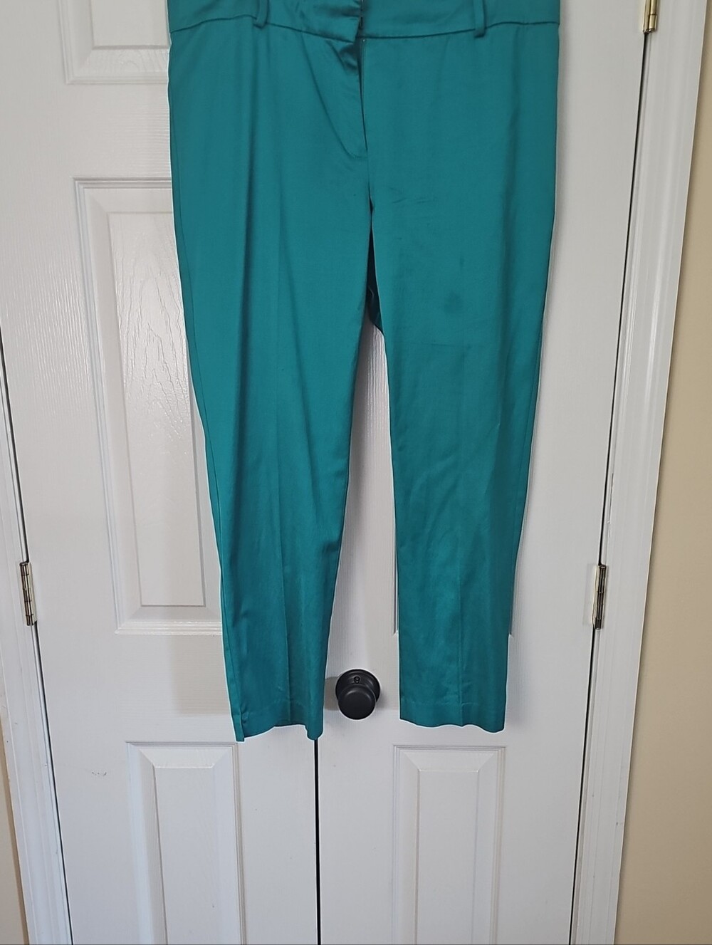 Ann Taylor Teal Cropped Dress Pants
